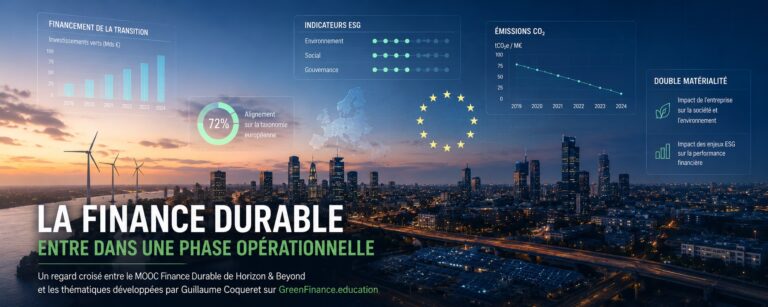 Sustainable Finance Is Entering an Operational Phase