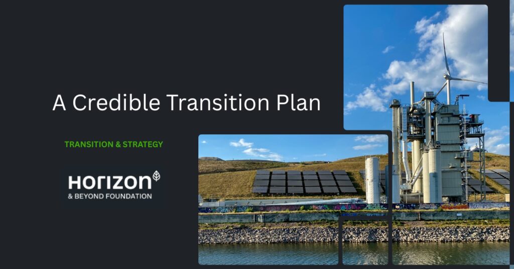 Credible transition plan